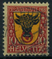 SCHWEIZ PRO JUVENTUTE Nr 143 Zentrisch Gestempelt X6A354A - Used Stamps