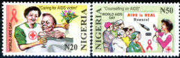 NIGERIA 2004  - Campagne Anti SIDA - 2 V. - Médecine