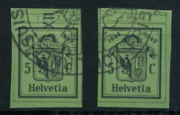 SCHWEIZ 1943 Nr 423L Und R Gestempelt X6C2E6A - Used Stamps