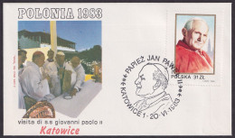 Vatican Poland 1983, Pope Voyage, Katowice, Special Cover II - Otros & Sin Clasificación