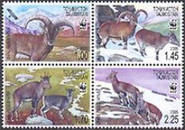 TADJIKISTAN 2005 - W.W.F. - Le Chamois - 4 V. - Unused Stamps