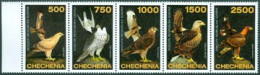 CHECHENIE 1996 - Rapaces - 5 V. - Águilas & Aves De Presa