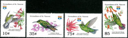 ST VINCENT GRENADINES 1992 - Oiseaux-mouche III - (Chlorostillon) - 4 V. - Hummingbirds