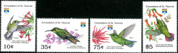 ST VINCENT GRENADINES 1992 - Oiseaux-mouche III - (Chlorostillon) - 4 V. - Colibrì