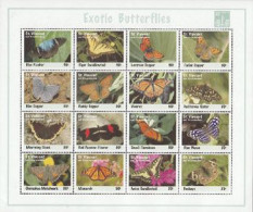 ST VINCENT ET GRENADINES 1994 - Papillons Exotiques - 16 V. - Farfalle