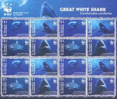 ST VINCENT 2006 - Le Grand Requin Blanc - Feuillet De 4 X 4 Timbres - Ungebraucht