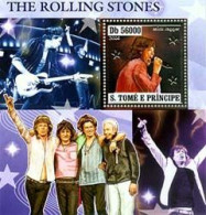 S. TOME ET PRINCIPE 2006 - The Rolling Stones - Groupe - BF Argent - Chanteurs