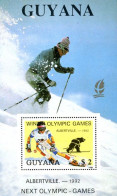 GUYANE - 1988 - J.O. Albertville - Skieur Et Ours - BF - Ours