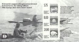 GROENLAND 2001 - Projets De Timbres Non émis - Bloc Tiré En Noir - Orsi