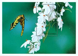 GAMBIE 1998 - Fleurs D'afrique - Orchidée Aerangis Rhodosticia - BF - Schmetterlinge