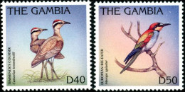 GAMBIE 1997 - Série Courante: Oiseaux - Hautes Valeurs 40 D Et 50 D - 2 V. - Picotenazas & Aves Zancudas