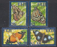 FIDJI 2007 - Papillons -  4 V. - Schmetterlinge