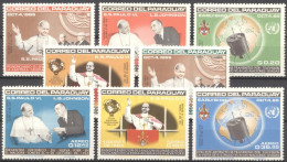 Paraguay 1965, Visit Of Pope Paul VI At The United Nations, 8val - Paraguay