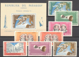 Paraguay 1966, Space, 8val +BF - Paraguay