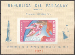 Paraguay 1966, Space, BF IMPERFORATED - Paraguay