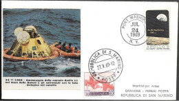 US Space Cover 1969. "Apollo 11" Splashdown ##05 - Verenigde Staten