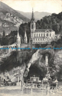 R089263 Lourdes. La Basilique Et La Grotte Miraculeuse. P. Doucet. 1958 - World