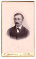 Fotografie L. Andersen, Silkeborg, Portrait Stattlicher Herr Im Anzug  - Anonyme Personen