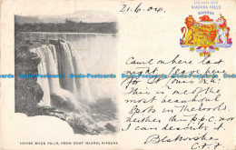 R089527 Horse Shoe Falls From Goat Island. Niagara. Souvenir Mailing Card. Bill - Monde