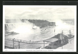 AK Niagara Falls, American And Canadian Falls, Wasserfall  - Autres & Non Classés