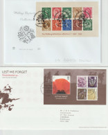 Great Britain: Ten FDC W/Souvenir Sheets Or Booklet Panes. Postal Weight Approx 0,21 Kg. Please Read Sales Conditions Un - 2001-2010. Decimale Uitgaven