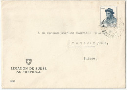 Portugal Afinsa 682 Used On Registered Cover 1941 Legation De Suisse - Briefe U. Dokumente