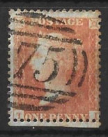 GB.....QUEEN VICTORIA..(1837-01..).." 1854.."...LINE ENGRAVED...1d...STRICKING ORANGE SHADE....SG33....SUPER....VFU.... - Gebruikt