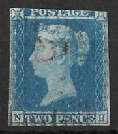 GB.....QUEEN VICTORIA..(1837-01..).." 1841.."...LINE ENGRAVED......2d..,....3 MARGIN......USED..... - Usati