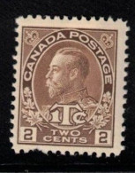 CANADA Scott # MR4 MH - KGV War Tax Stamp - Pulled Perf Bottom Left - Ongebruikt