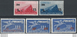 1947-48 San Marino Espressi 5v. MNH Sass. E N. 16/20 - Altri & Non Classificati