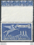 San Marino 1946 Espresso Per L'estero MNH Sass. N. Exp 15 - Altri & Non Classificati