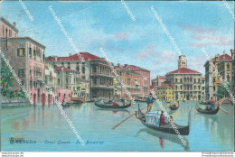 Bt337 Cartolina Venezia Citta'  Canal Grande 1908 Veneto - Venezia (Venedig)