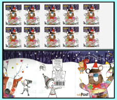 GREECE-GRECE - HELLAS 2017 :0.90€ Christmas Stamps, Booklet With (10 X 0.90€) Self-adhesives MNH** - Ungebraucht