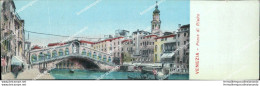 Bt373 Cartolina  Mini Venezia Citta' 5x14 Cm Ponte Di Rialto  Veneto - Venezia (Venice)