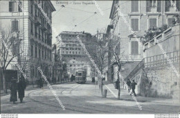 Bf246 Cartolina Genova Citta' Corso Paganini Tram 1922 - Genova (Genoa)