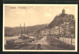 AK Cochem, Moselstrasse Mit Frachter  - Cochem