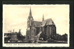 AK Hinsbeck, Katholische Kirche Und Kriegerdenkmal  - Other & Unclassified