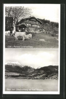 AK St. Quirin, Café-Pension Unterbuchberg, Blick Vom Unterbuchberg Auf Bad Wiessee  - Bad Wiessee