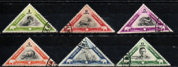 LIBERIA - 1937 - Hornbill, Bushbuck, West African Dwarf Buffalo, Pygmy Hippopotamus Lesser Egret, Pres. E. J.- USATI - Liberia