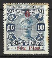 INDIA..." COCHIN.."......KING GEORGE V...(1910-36..)......SG66....TONED.......USED.. - Cochin