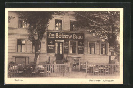 AK Berlin-Rudow, Restaurant Juliuspark Mit Terrasse In Der Neuköllnerstr. 389  - Neukölln