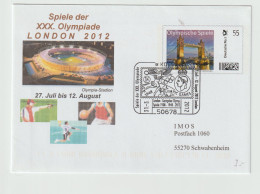 Germany Plusbrief Individuell 2012 Olympic Games In London Used Köln 2012. Postal Weight Approx. 0,04 Kg. Please Read Sa - Summer 2012: London