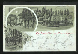 Mondschein-Lithographie Hermülheim, Wald-Restaurant Und Schützenplatz  - Altri & Non Classificati