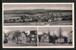 AK Wilnsdorf /Siegen, Marktplatz Mit Diversen Geschäften Und Totalansicht Des Dorfes  - Siegen