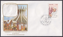 Vatican Brasil 1980, Pope Paul John II Visit Brasilia, Special Cover I - Otros & Sin Clasificación