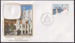 Vatican Brasil 1980, Pope Paul John II Visit Belo Horizonte, Special Cover - Sonstige & Ohne Zuordnung