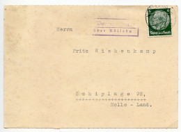 Germany 1936 Postcard; Kölleda-Land - Forsthaus Cammerforst To Schiplage; 6pf. Hindenburg - Briefe U. Dokumente