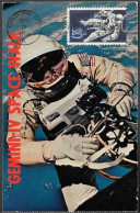 US Space Maxi Card 1967 First Day KSC. "Gemini 4" White EVA - Etats-Unis