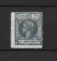 LOTE 2175 A  /// (C025)  FERNANDO POO 1905  EDIFIL Nº: 140 **MNH    ¡¡¡  OFERTA - LIQUIDATION - JE LIQUIDE !!! - Fernando Po