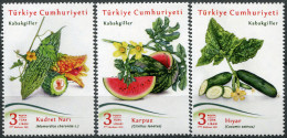 TURKEY - 2021 - SET OF 3 STAMPS MNH ** - Plants Of The Pumpkin Family - Nuovi